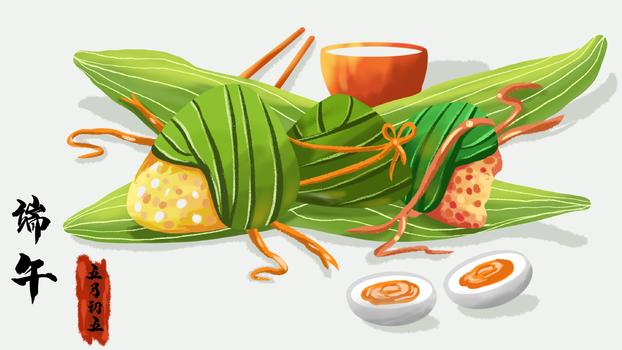 五月初五端午节吃粽子图片素材免费下载