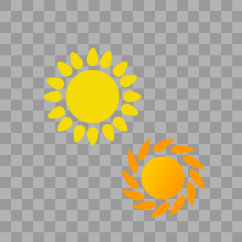 夏日创意小太阳图片素材免费下载