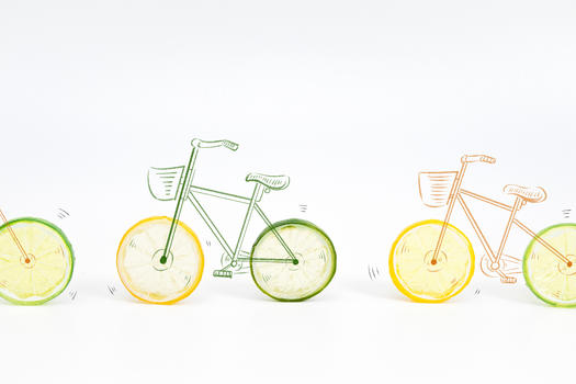 水果自行车图片素材免费下载