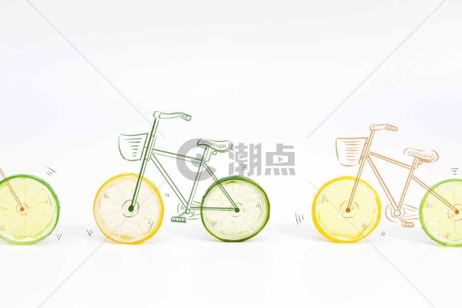 水果自行车图片素材免费下载