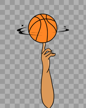 食指旋转篮球图片素材免费下载