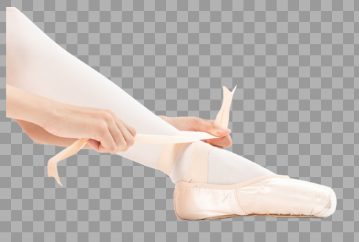 舞蹈芭蕾系鞋带特写图片素材免费下载