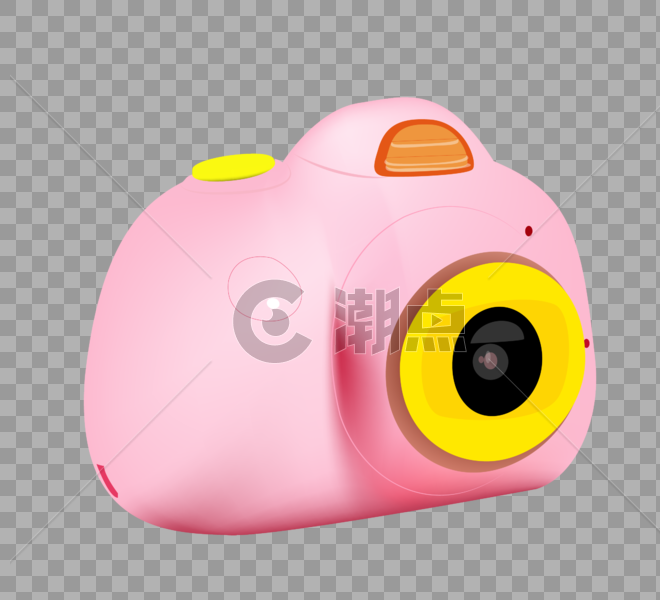 粉色玩具照相机图片素材免费下载