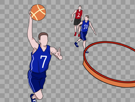 奥运会男子篮球NBA灌篮图片素材免费下载