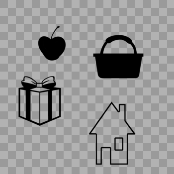 爱心篮子礼物盒房子图片素材免费下载