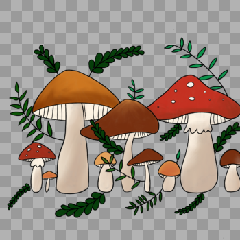 蘑菇树林图片素材免费下载