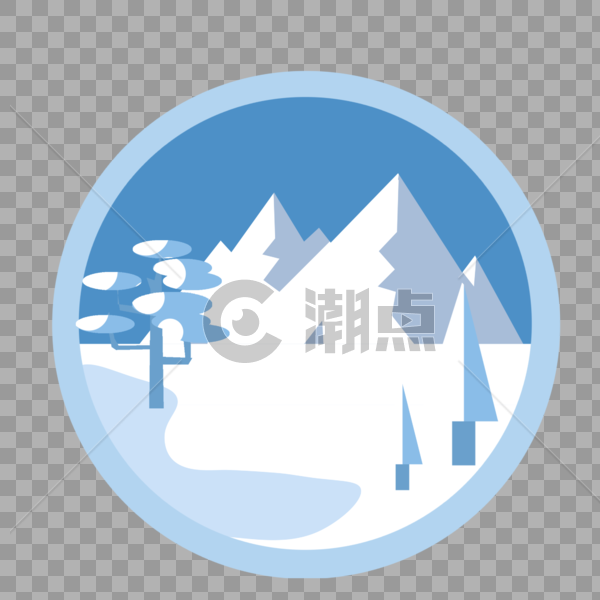 雪地风景图片素材免费下载