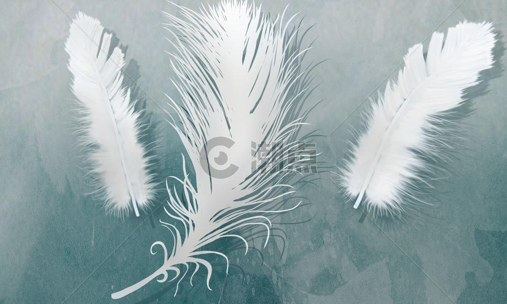 抽象创意羽毛背景图片素材免费下载