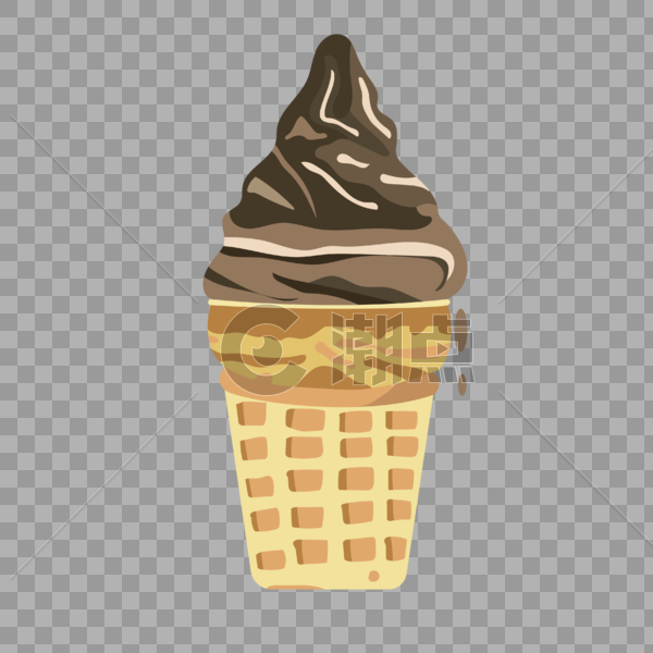 巧克力布丁冰淇淋图片素材免费下载