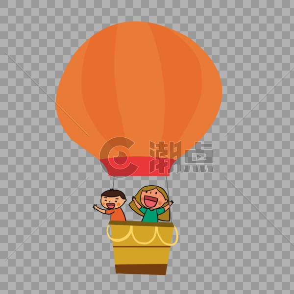 坐热气球图片素材免费下载