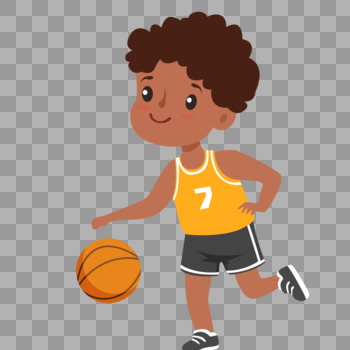 小朋友打篮球图片素材免费下载