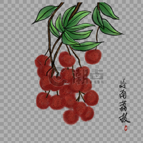 中国风夏季水果荔枝图片素材免费下载