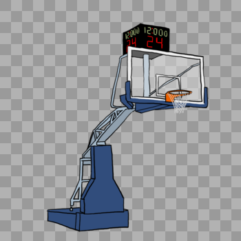球场篮球架元素图片素材免费下载