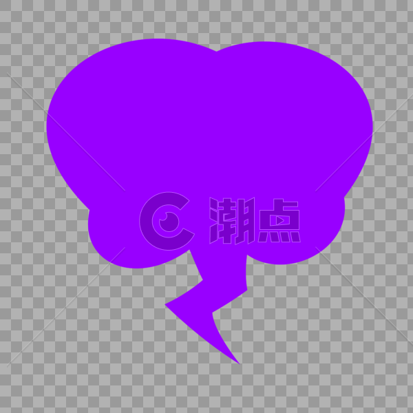 紫色对话框图片素材免费下载