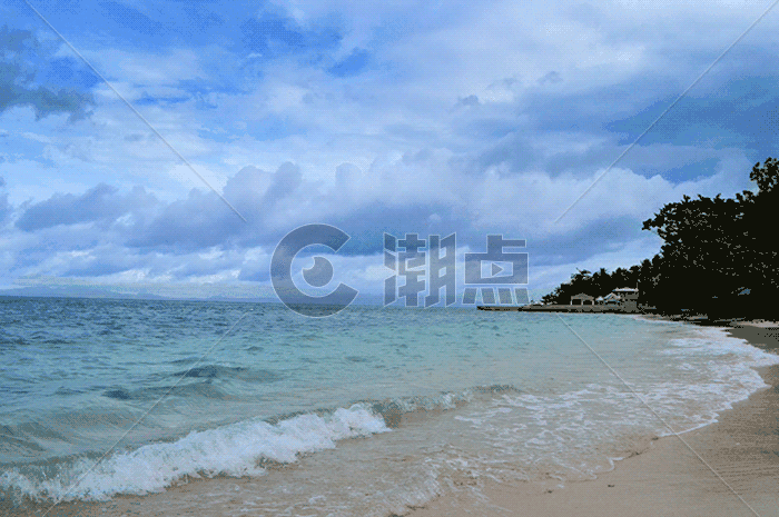 菲律宾白沙滩海滩唯美风景照gif图片素材免费下载