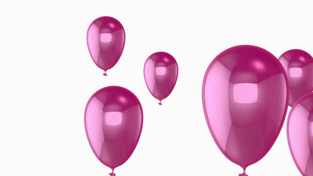 粉红瑟气球GIF图片素材免费下载