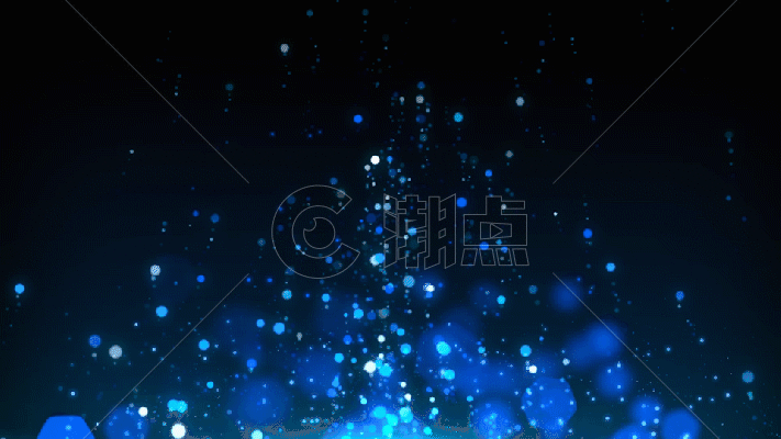 梦幻蓝色粒子光斑舞台背景gif图片素材免费下载