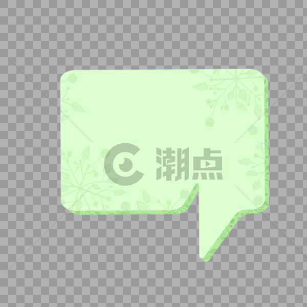 绿色花草底纹对话框边框图片素材免费下载