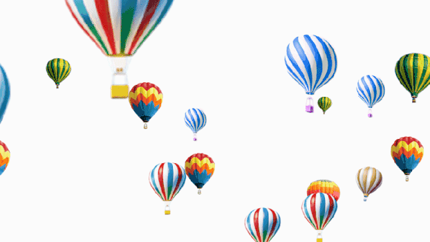 热气球上升gif图片素材免费下载