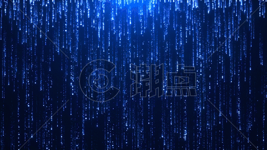 蓝色闪烁粒子gif图片素材免费下载