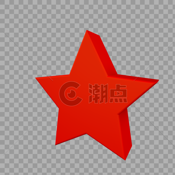 红色五角星png免抠元素图片素材免费下载