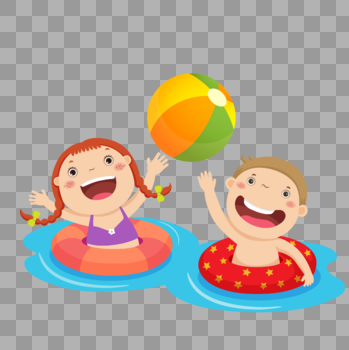 水上乐园戏水的儿童图片素材免费下载