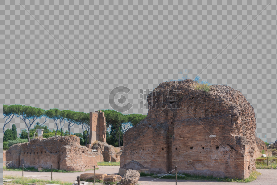 意大利罗马古建筑遗址图片素材免费下载