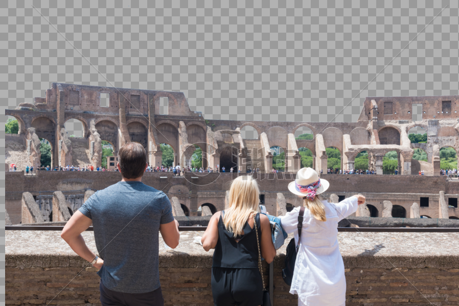 意大利古罗马斗兽场国外游客图片素材免费下载