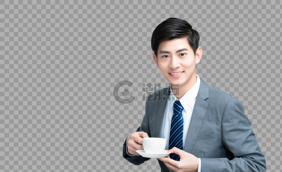 商务男性喝咖啡图片素材免费下载
