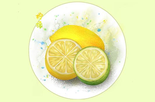 水果插画柠檬图片素材免费下载