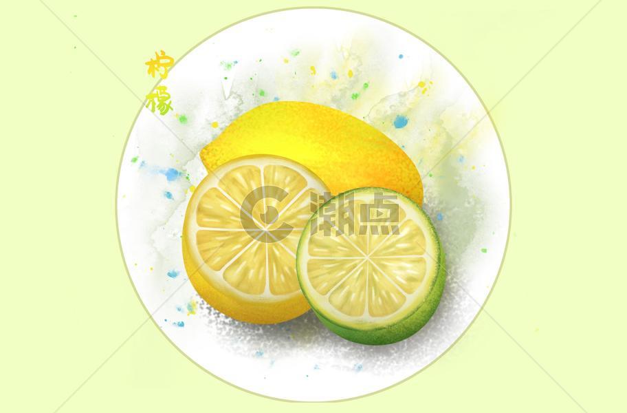 水果插画柠檬图片素材免费下载
