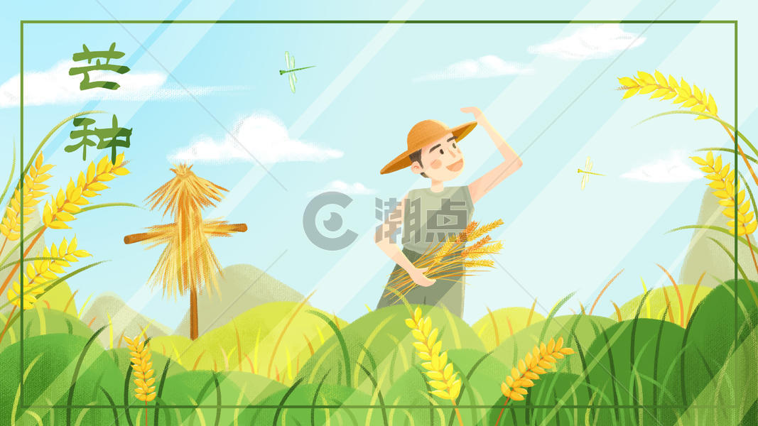 芒种稻种成熟农作物收割新耕作图片素材免费下载