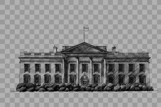 美国白宫建筑图片素材免费下载