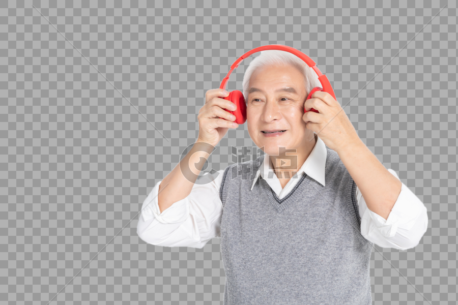 老年人听音乐图片素材免费下载