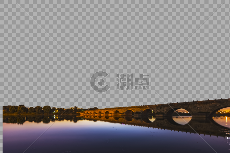 卢沟桥的星空图片素材免费下载