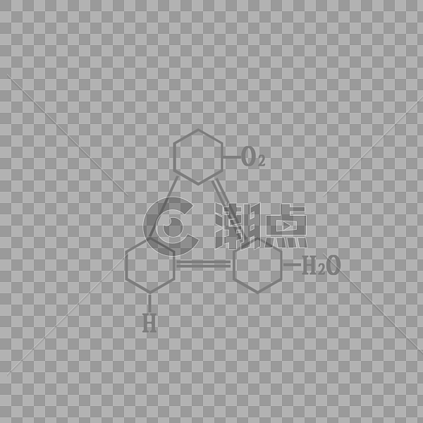 医学生物学化学分子结构式H2O图片素材免费下载