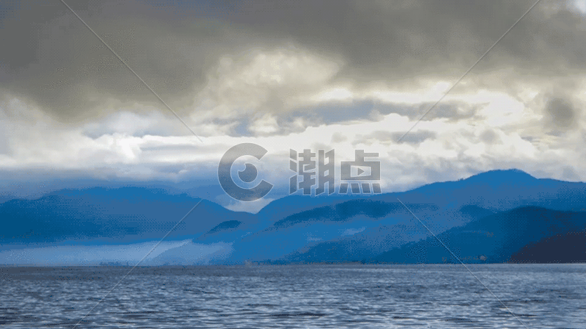 泸沽湖gif动图图片素材免费下载