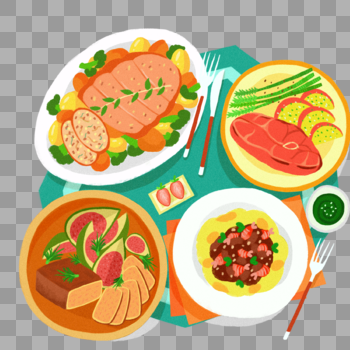 手绘食物图片素材免费下载