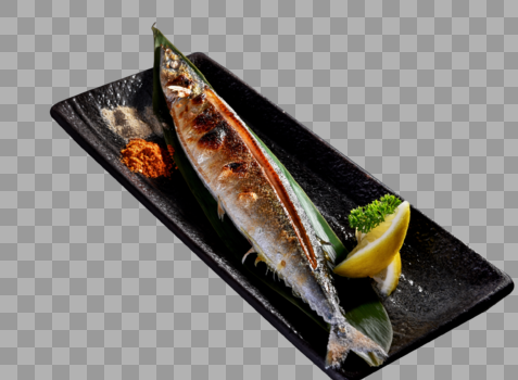 日式烤秋刀鱼图片素材免费下载