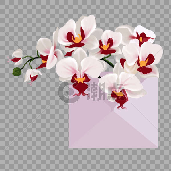 花卉信件图片素材免费下载