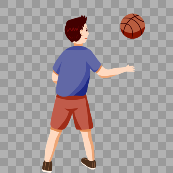 玩篮球的男孩图片素材免费下载