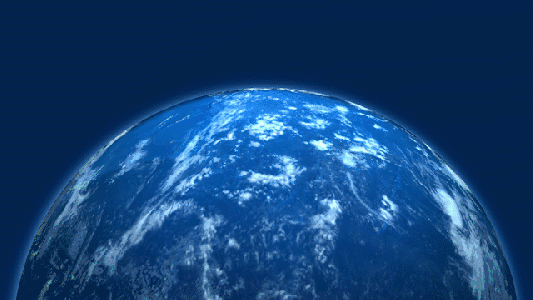 地球一半旋转gif图片素材免费下载