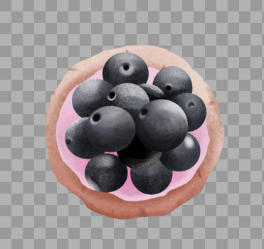 蓝莓甜点图片素材免费下载