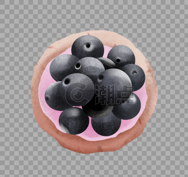 蓝莓甜点图片素材免费下载