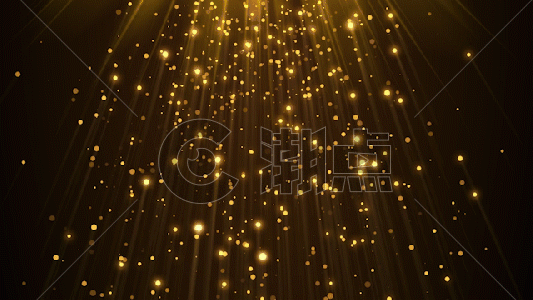 光效金色粒子雨gif图片素材免费下载