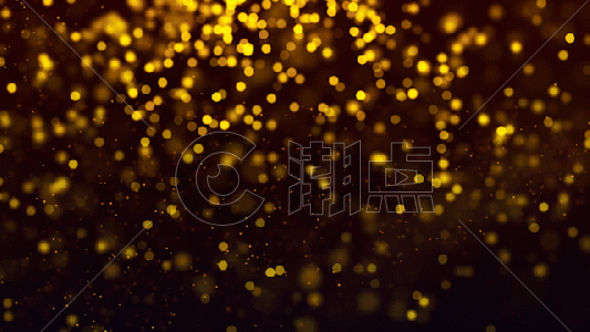 黄金粒子gif图片素材免费下载