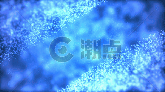 蓝色粒子背景gif图片素材免费下载
