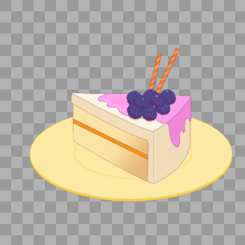 蓝莓果脆卷果酱橙子夹心蛋糕图片素材免费下载