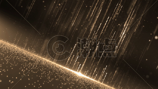 金色粒子光线背景gif图片素材免费下载
