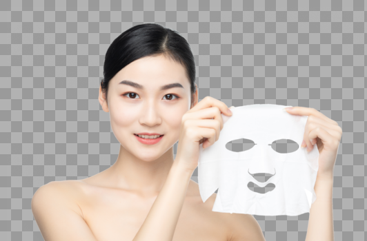 女性护肤敷面膜图片素材免费下载